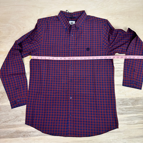 Element Red and Blue Plaid Button Down Shirt - Picture 5 of 6